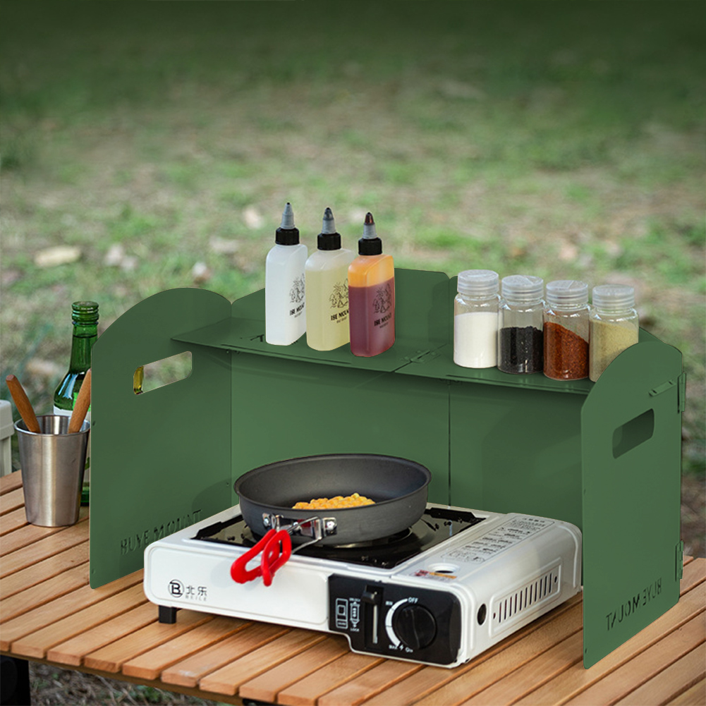 Foldable Gas Stove Windproof S - Camping Cooking Windscreen recension och pris