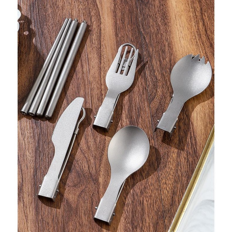 Titanium Foldable Utensil Set  - Camping Cooking System recension och pris