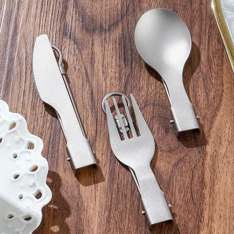 Titanium Foldable Utensil Set  - Camping Cooking System recension och pris