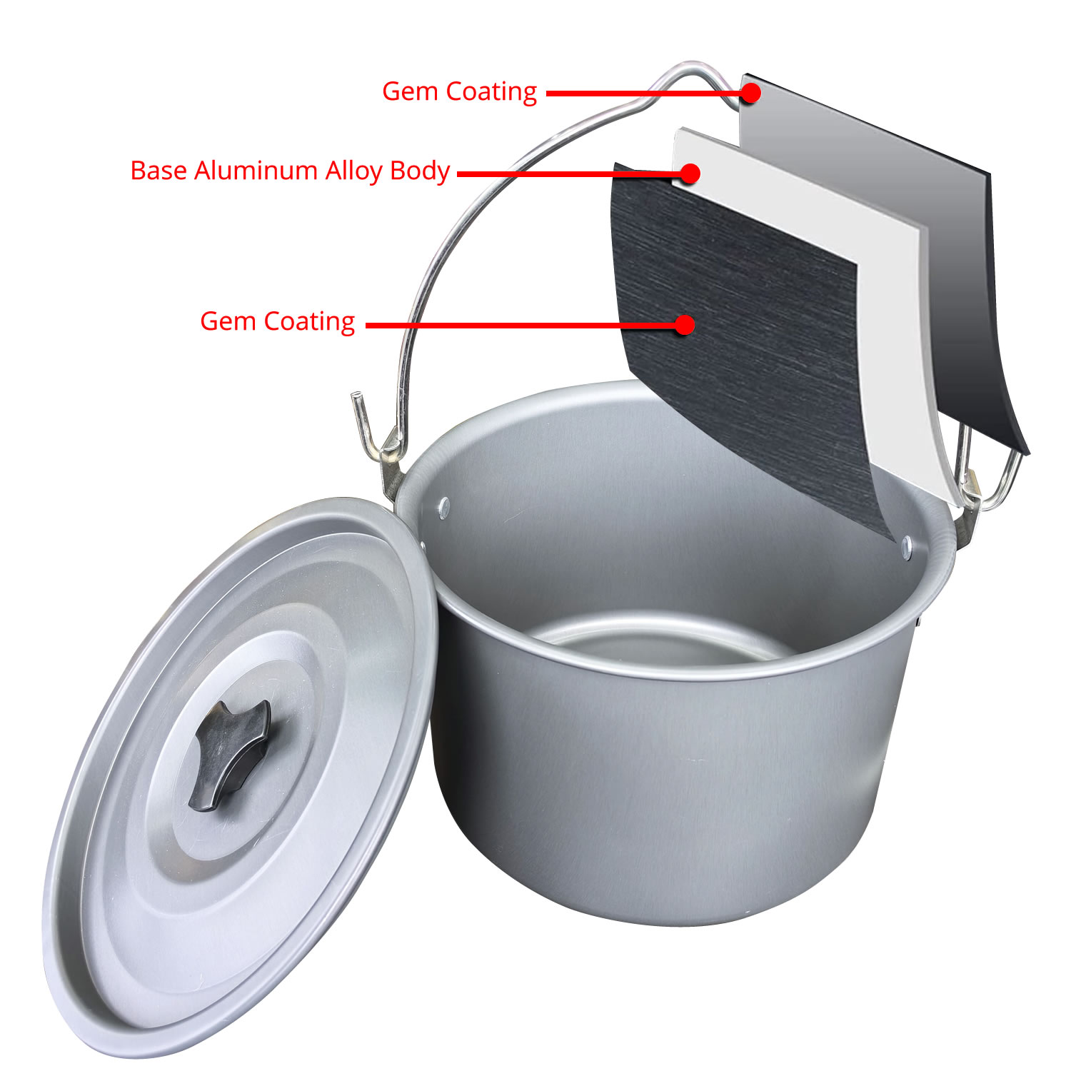 4L Outdoor Hanging Pot Camping - Camping Hanging Cooking Pot recension och pris