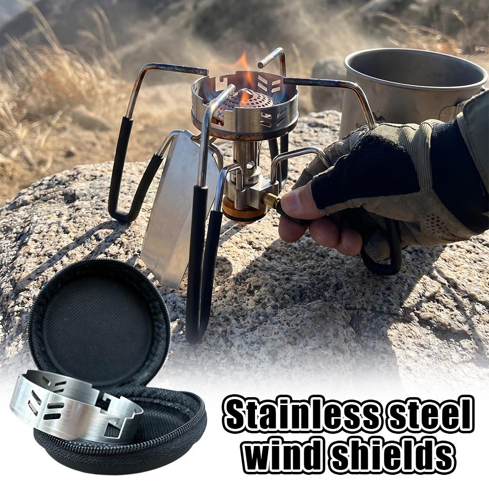 304 Stainless Steel Stove Wind - Camping Cooking Set With Bag recension och pris