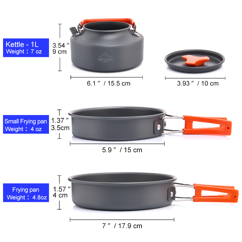 Widesea Camping Outdoor Cookwa - Camping Cooking And Dining Set recension och pris