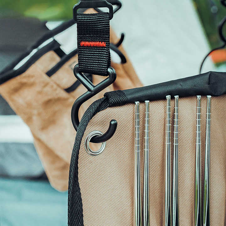 Portable outdoor cutlery stora - Camping Cooking Equipment Bag recension och pris