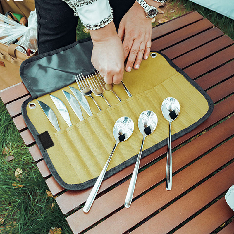 Portable outdoor cutlery stora - Camping Cooking Equipment Bag recension och pris