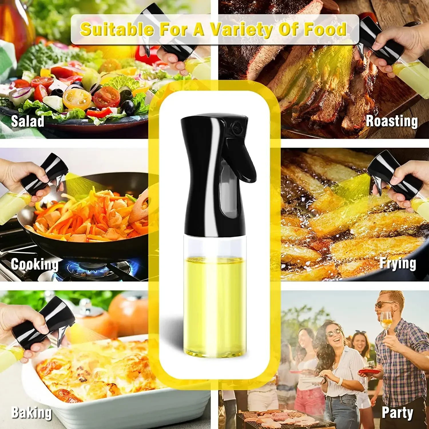 500ml Plastic Oil Spray Bottle - Camping Cooking Oil Bottle recension och pris