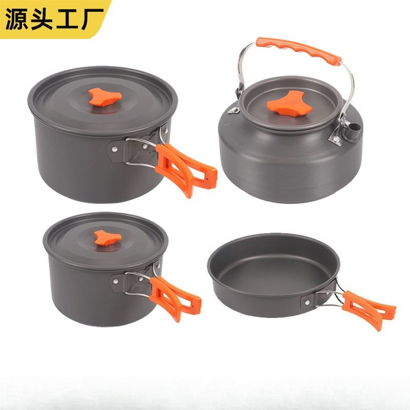 Portable Outdoor Cookware Set  - Camping Cooking Set For 4 recension och pris