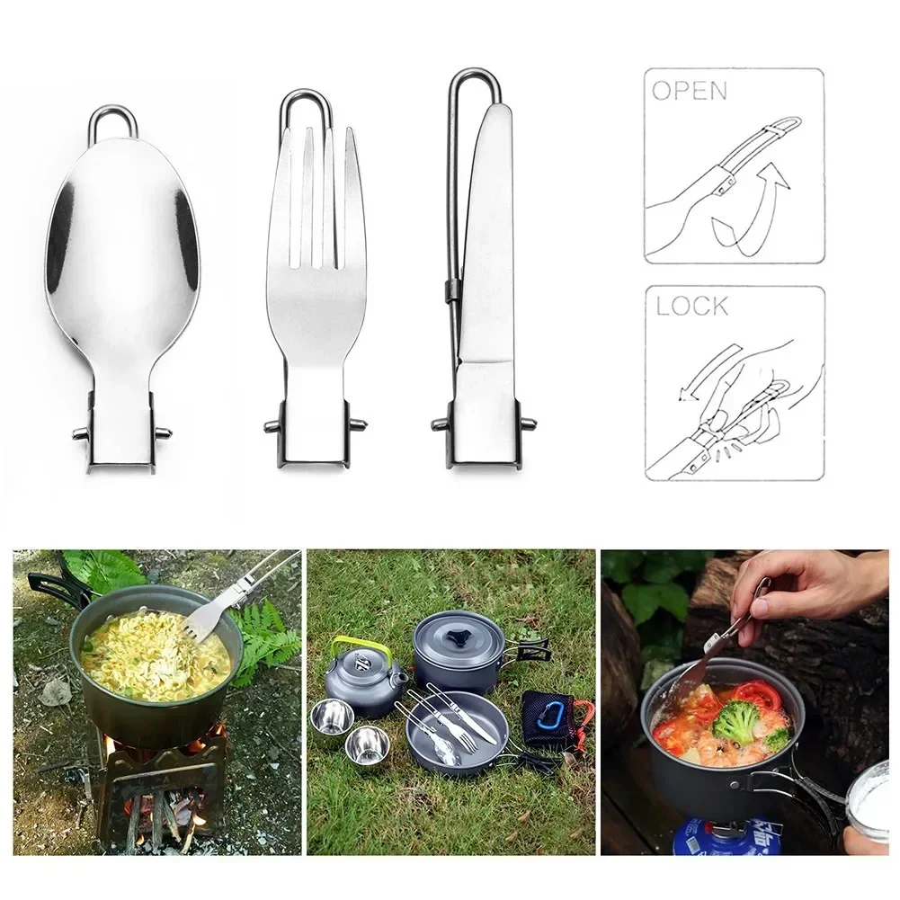 1 Set Outdoor Camping Picnic C - Camping Cooking Set With Bag recension och pris