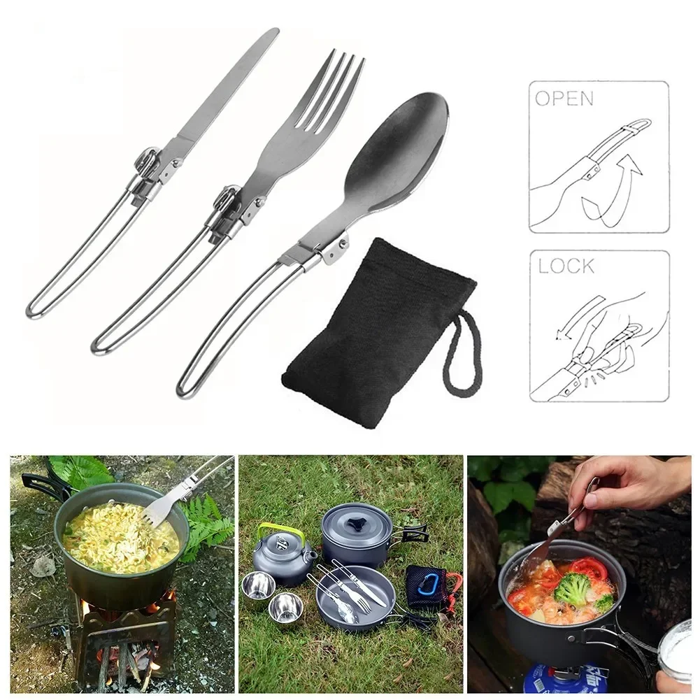 1 Set Outdoor Camping Picnic C - Camping Cooking Set With Bag recension och pris