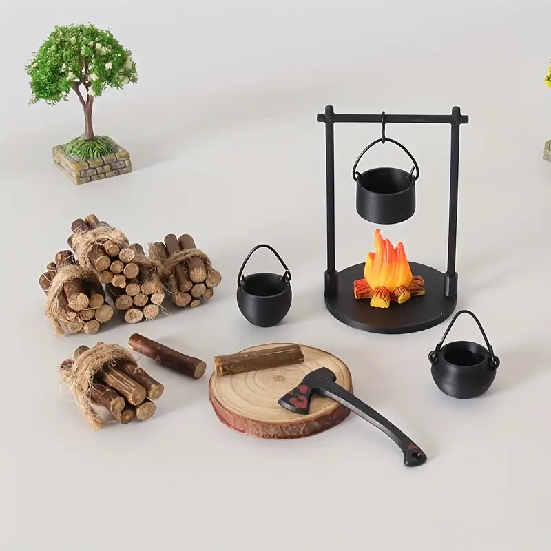 Mini Campfire Hanging Stove Po - Camping Hanging Cooking Pot recension och pris