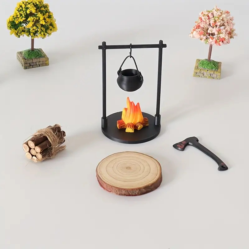 Mini Campfire Hanging Stove Po - Camping Hanging Cooking Pot recension och pris