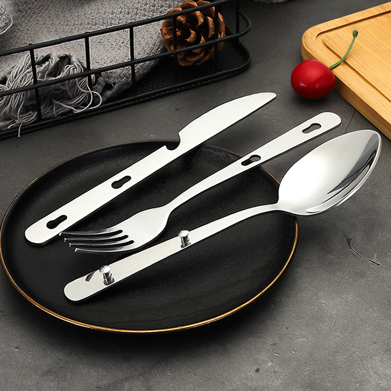 3pcs/set Portable Stainless St - Camping Cooking And Dining Set recension och pris