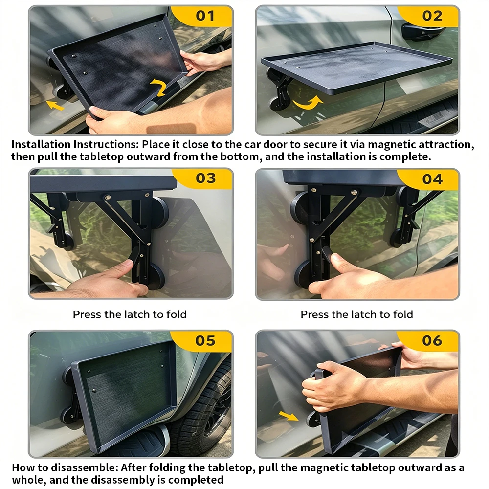 Portable Car Side Door Hanging - Camping Outdoor Cooking Table recension och pris