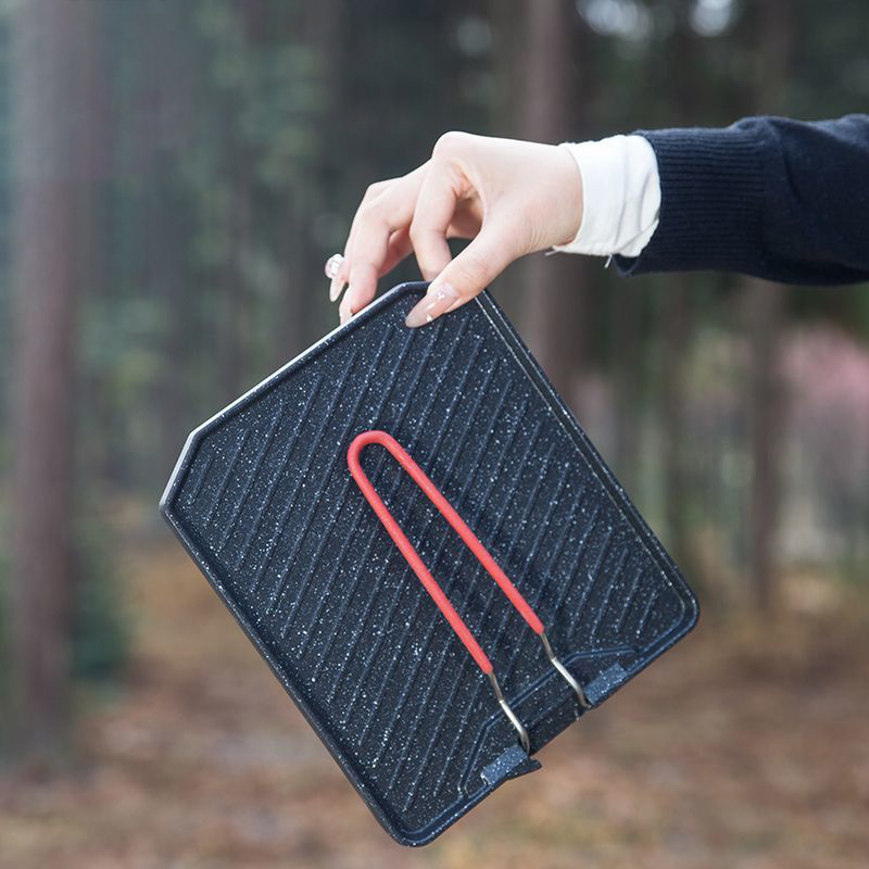 Outdoor camping barbecue pan H - Camping Cooking Wok recension och pris