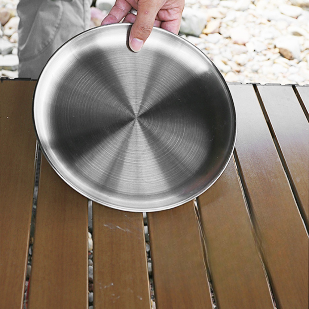 1 PCS  Stainless Steel  Plates - Camping Cooking System recension och pris