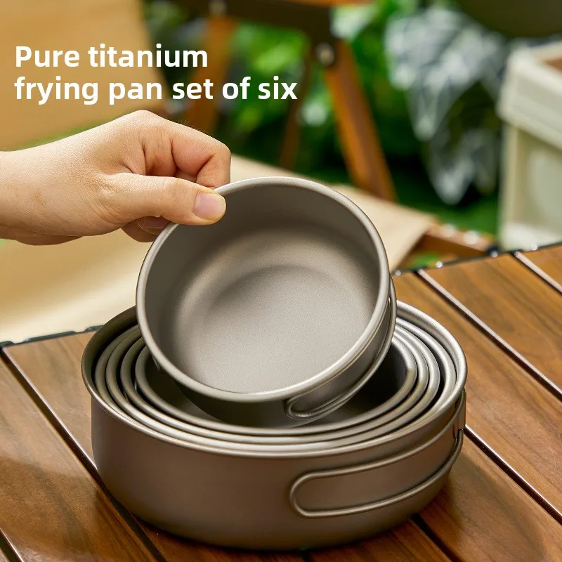 Titanium Outdoor Pot Set Picni - Camping Cooking Set With Bag recension och pris