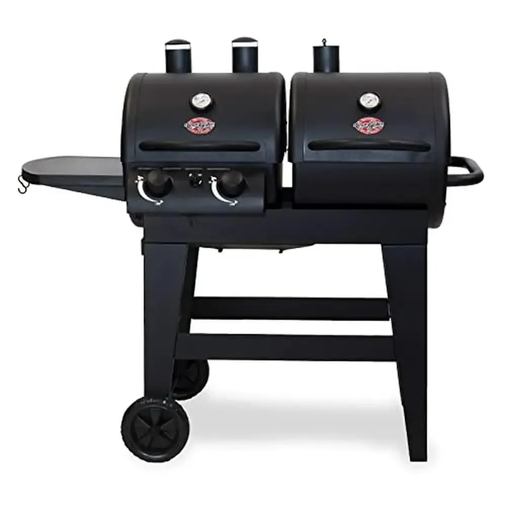 A 2-Burner Gas & Charcoal Gril - Charcoal Chimney Starter recension och pris