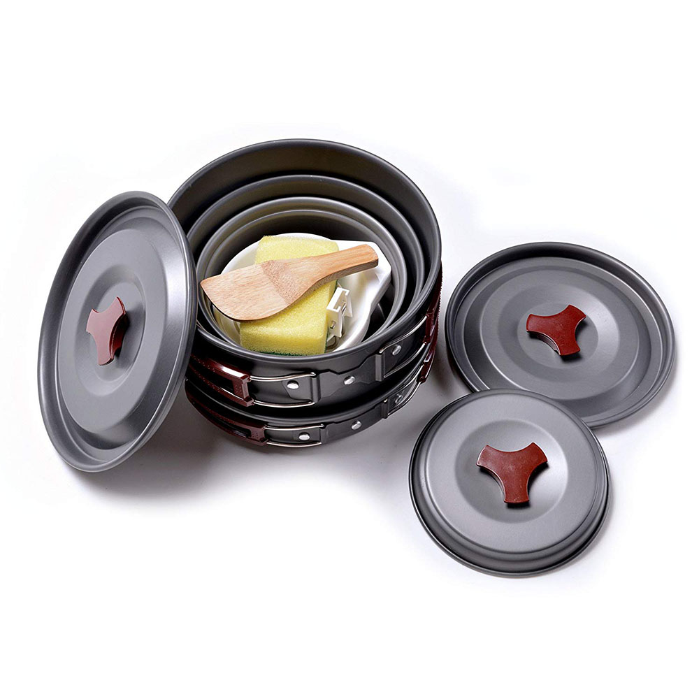 Outdoor Camping Cookware Kit N - Camping Cooking Wok recension och pris