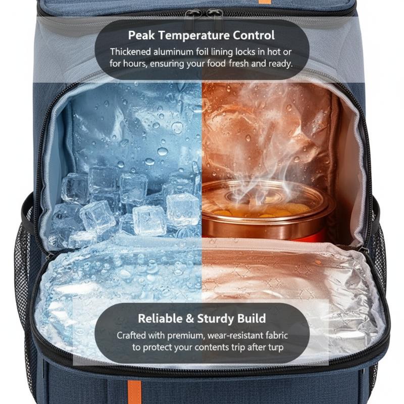 [J] Insulated Cooler Backpack  - Camping Cooking Food recension och pris