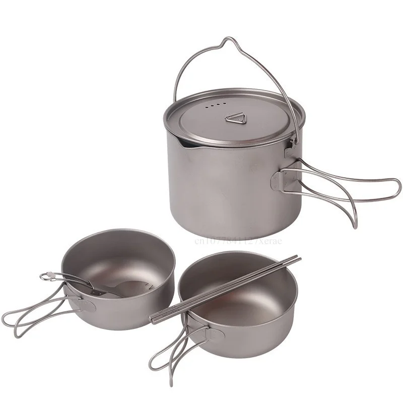 Pure Titanium Camping Cookware - Camping Hanging Cooking Pot recension och pris
