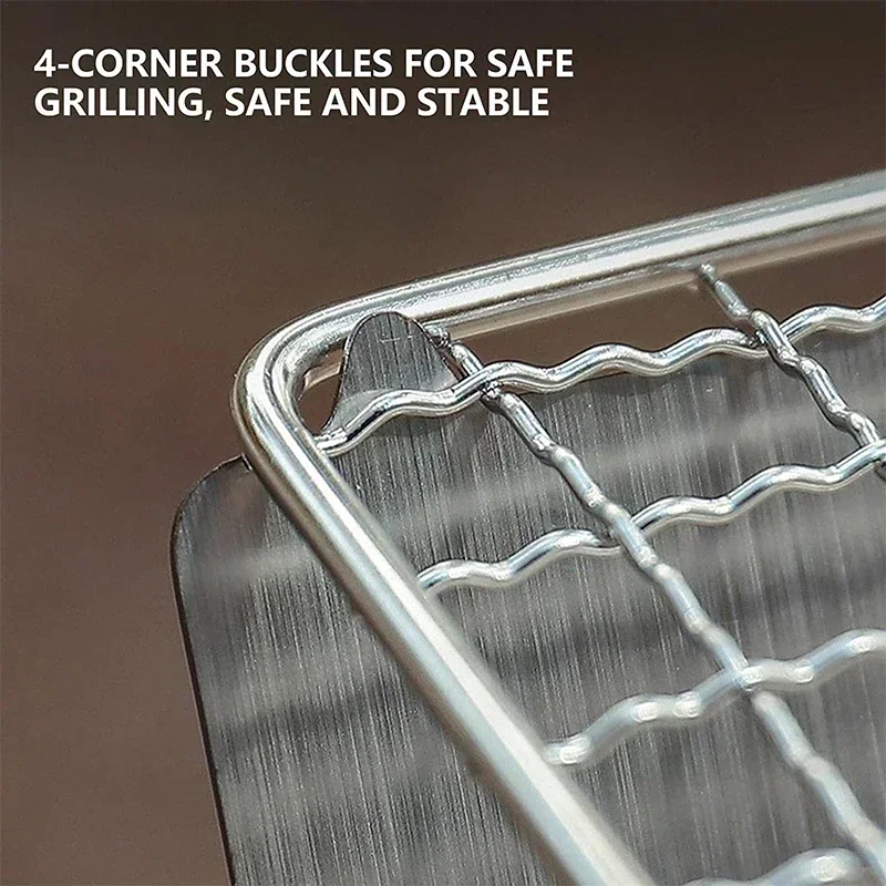 Portable Folding Barbecue Gril - Camping Cooking Plate recension och pris